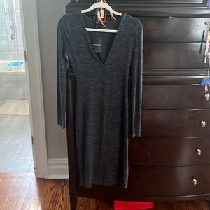 Medium Forever 21, long-sleeve, maxi, sweater dress